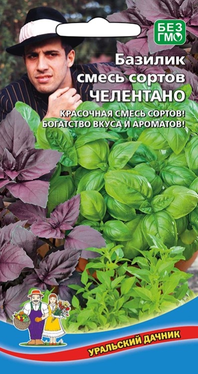 Базилик Смесь Челентано /Уральский дачник/