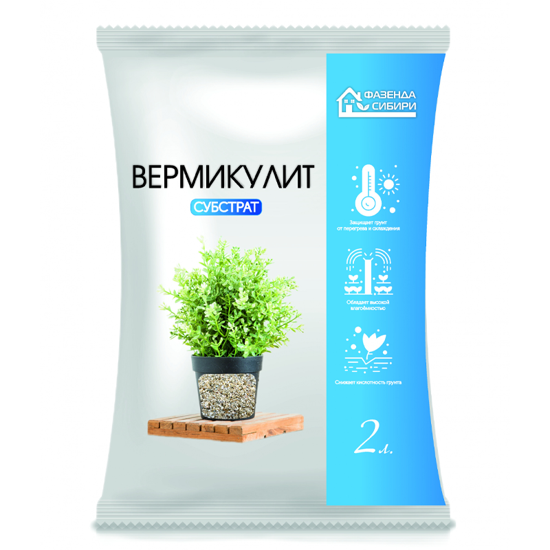 Вермикулит 2л фракция 2 /Фазенда/ (20)