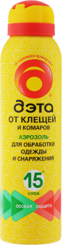 Аэрозоль от клещей и комаров 150мл ДЭТА /Химик/ (72)