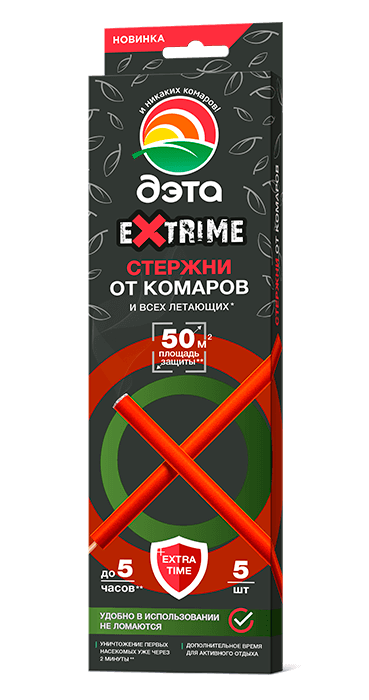 Стержни от комаров и летающих насекомых 5шт ДЭТА EXTRIME /Химик/ (24)