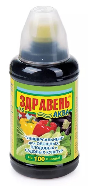 Удобрение Жидкое универсальное 0,5л ЗДРАВЕНЬ-АКВА /Ваше хозяйство/ (12)
