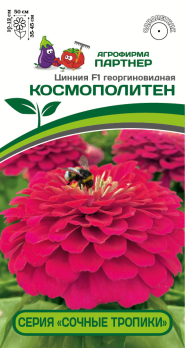 Цинния Космополитен F1 (4шт) /Партнер/