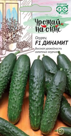 Огурец Динамит F1 10шт /Гавриш/ Серия Урожай на окне