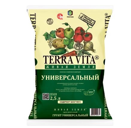Живая земля универсальная 2,5л торфогрунт /Фарт/