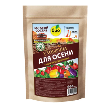 Удобрение органическое осеннее ТМ Удобряша 900г /Биокомплекс/
