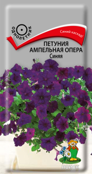 Петуния ампельная Опера Синяя (5 шт) /Поиск/