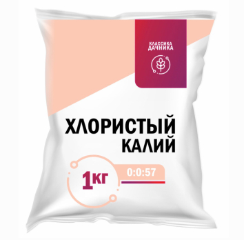 Калий хлористый 1кг (Удобрение смесовое Калийное) /Новагро/ (30)