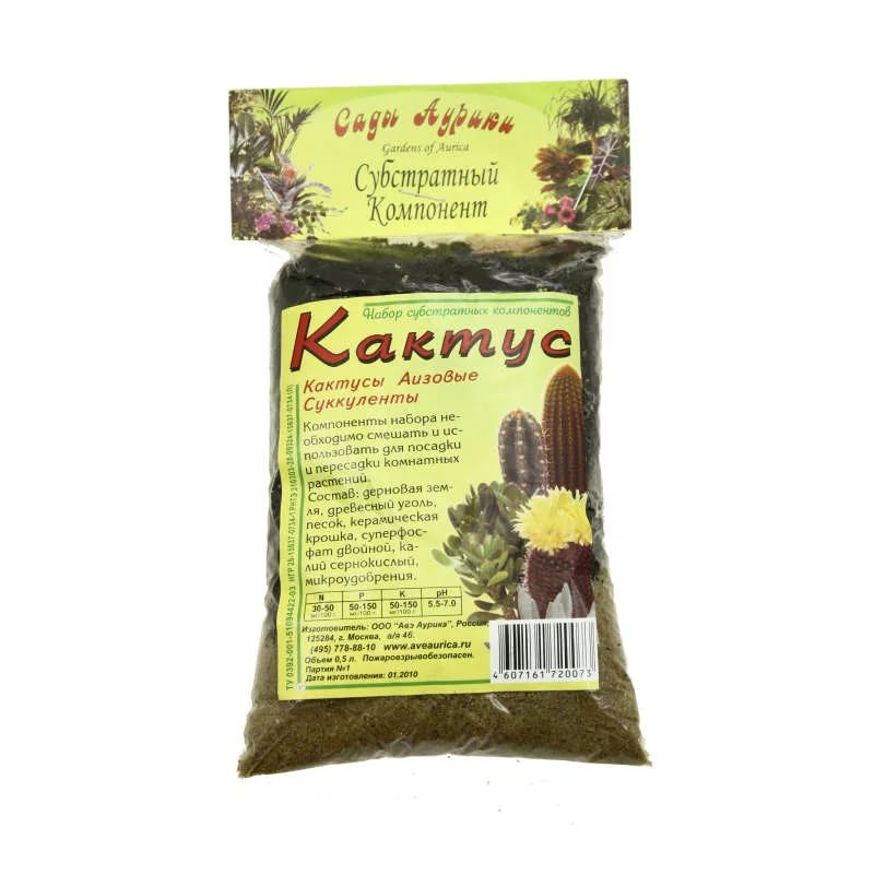 Субстрат Кактус 0,5л /Сады Аурики/ (20)