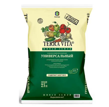 Живая земля универсальная 25л торфогрунт /Фарт/