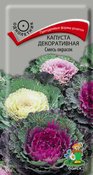 Капуста декоративная Смесь окрасок (0,25 г) /Поиск/