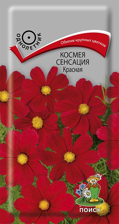 Космея Сенсация красная (0,3 г) /Поиск/