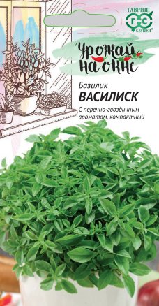 Базилик Василиск /Гавриш/ Серия Урожай на окне