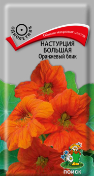 Настурция большая Оранжевый блик (1 г) /Поиск/