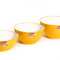 Миска двухцветная Fresh Line d180, 1,5л цветная /Материя Пластика/