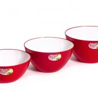 Миска двухцветная Fresh Line d180, 1,5л цветная /Материя Пластика/
