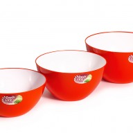 Миска двухцветная Fresh Line d180, 1,5л цветная /Материя Пластика/