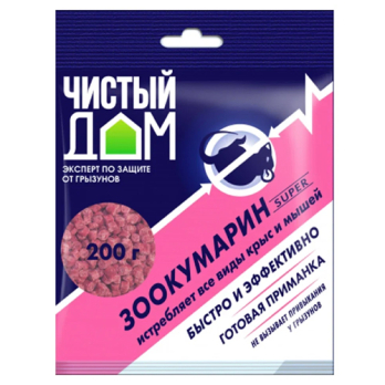 Гранулы Зоокумарин Супер 200г /Чистый Дом/ (50)