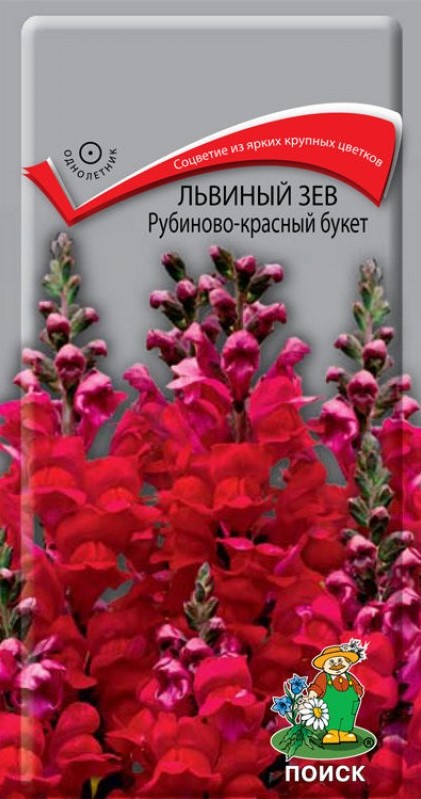 Львиный зев Рубиново-красный букет (0,1г) /Поиск/