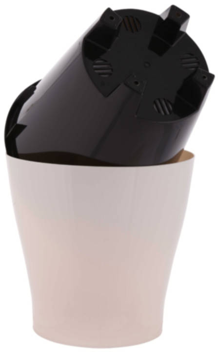Кашпо 3,6л бежевый со вставкой и автополивом ЛЕЯ /Альтернатива/ (20)